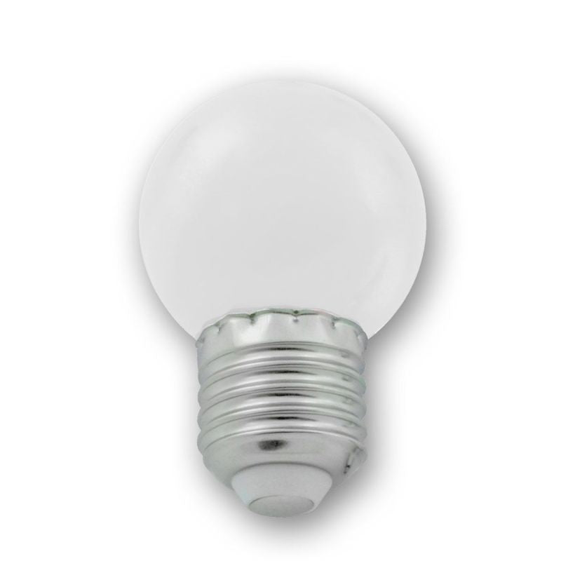 LED Leuchtmittel G45 - kaltweiß 6000K - E27 - 1W | SATISFIRE